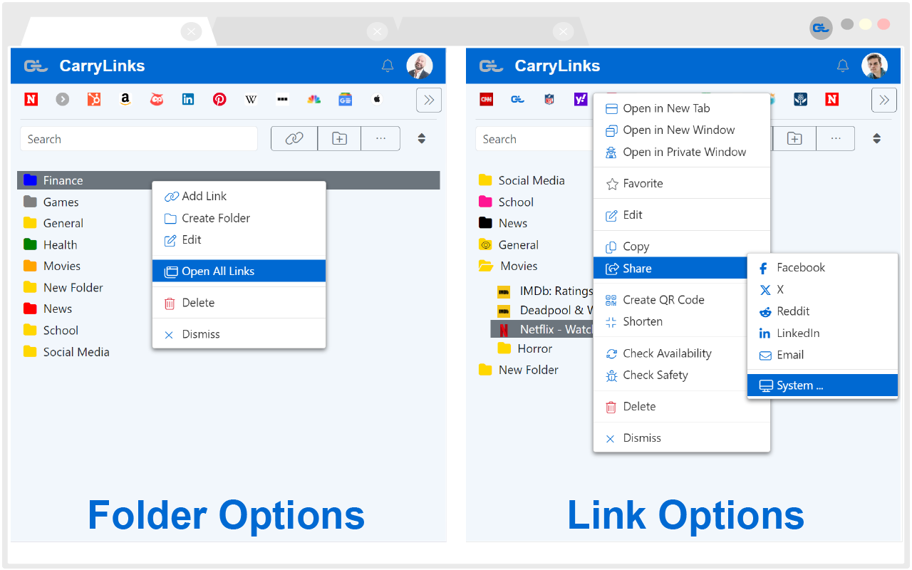 CarryLinks chrome谷歌浏览器插件_扩展第2张截图