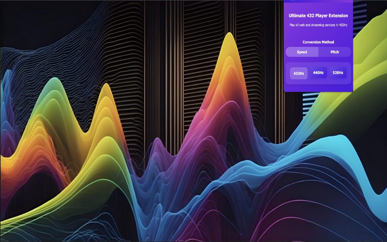 Ultimate 432Hz Converter : Spotify YouTube Tidal & All Web Music Streaming chrome谷歌浏览器插件_扩展第1张截图