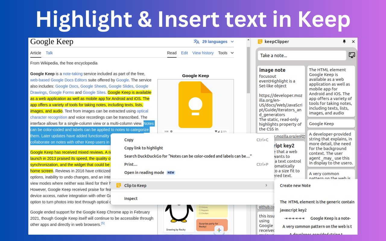 keepClipper - 适用于 google keep 的网络剪辑器 chrome谷歌浏览器插件_扩展第5张截图