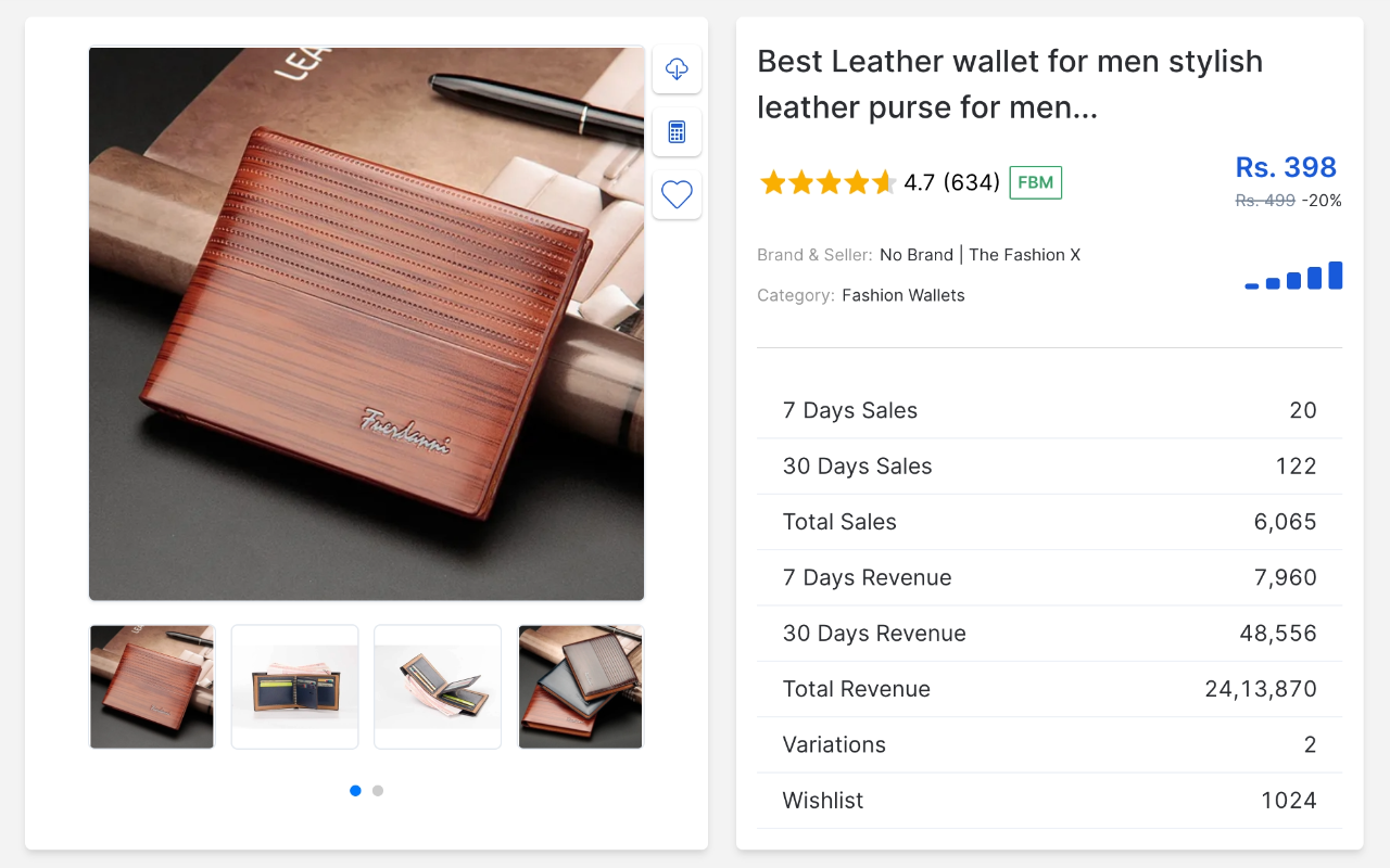 SellerDash - Daraz Product Hunting Tool chrome谷歌浏览器插件_扩展第4张截图
