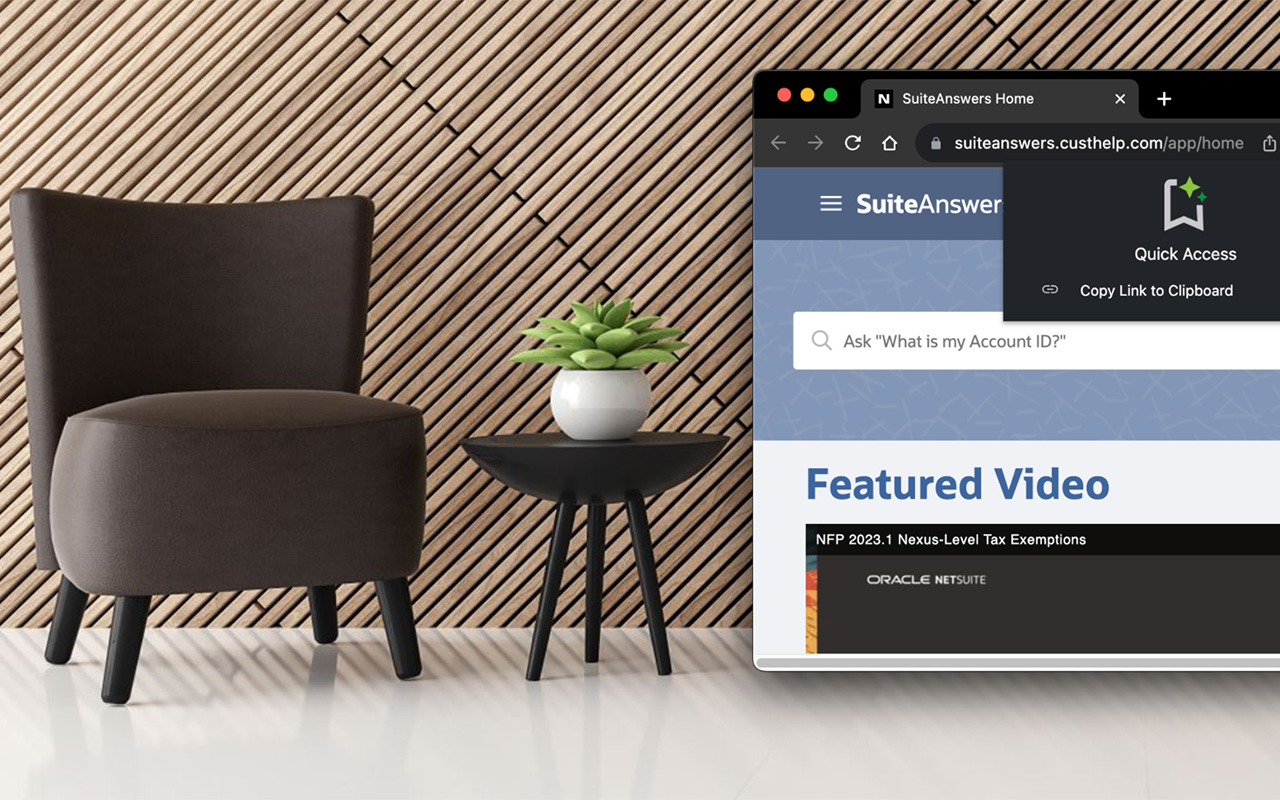 Quick Access for NetSuite chrome谷歌浏览器插件_扩展第1张截图