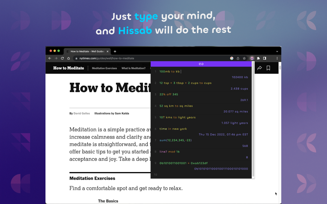 Hissab - AI Calculator with accurate answers chrome谷歌浏览器插件_扩展第5张截图