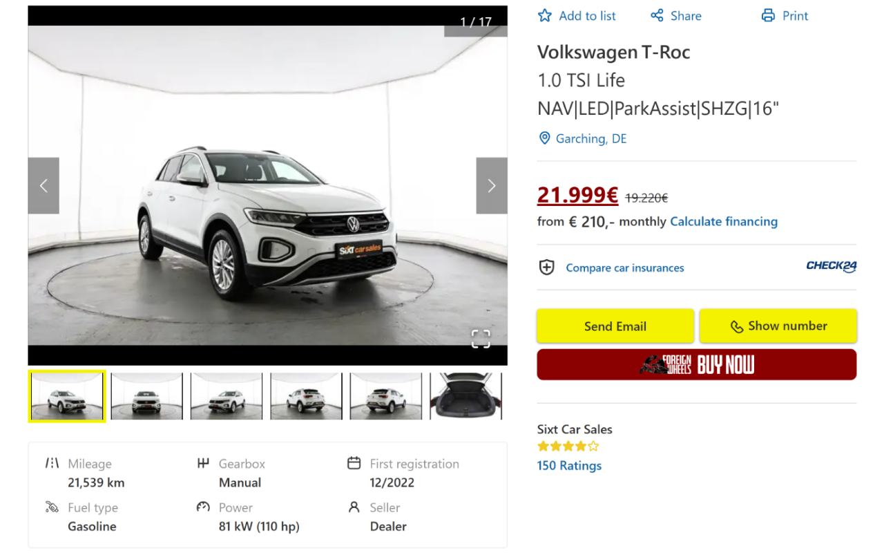 Foreign Wheels - Vehicle Importation chrome谷歌浏览器插件_扩展第3张截图