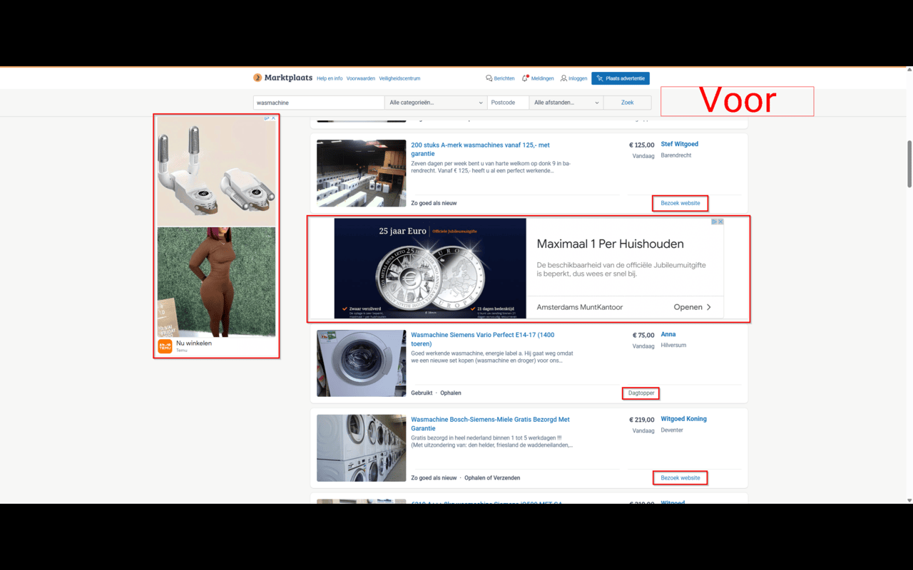Cleanplaats - Marktplaats zonder spam chrome谷歌浏览器插件_扩展第2张截图