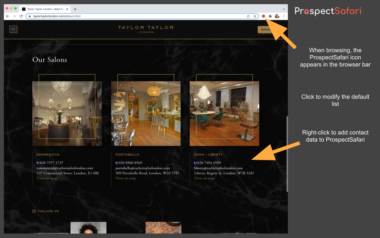 ProspectSafari chrome谷歌浏览器插件_扩展第1张截图