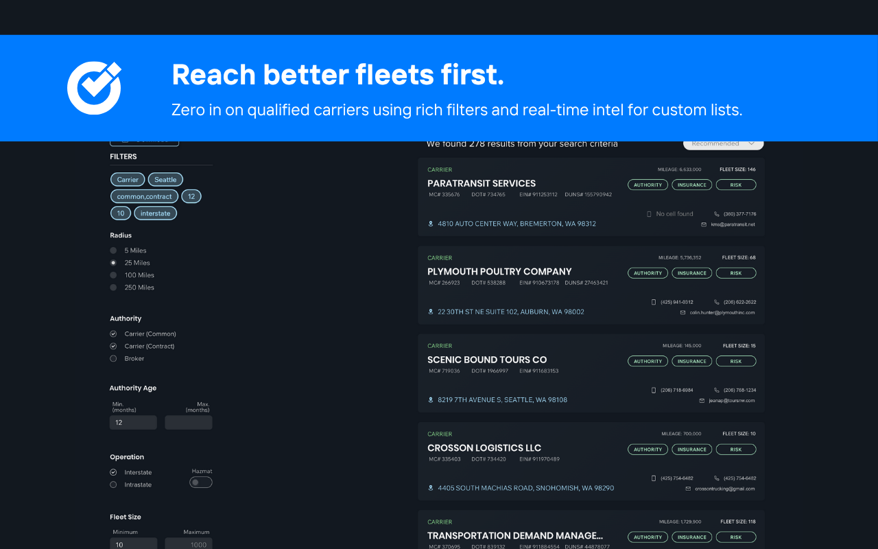 Carrier Vetting & Insights, by CarrierOK chrome谷歌浏览器插件_扩展第2张截图