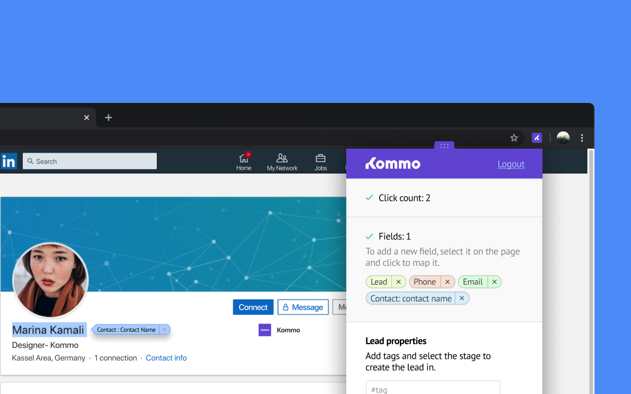 Kommo chrome谷歌浏览器插件_扩展第1张截图