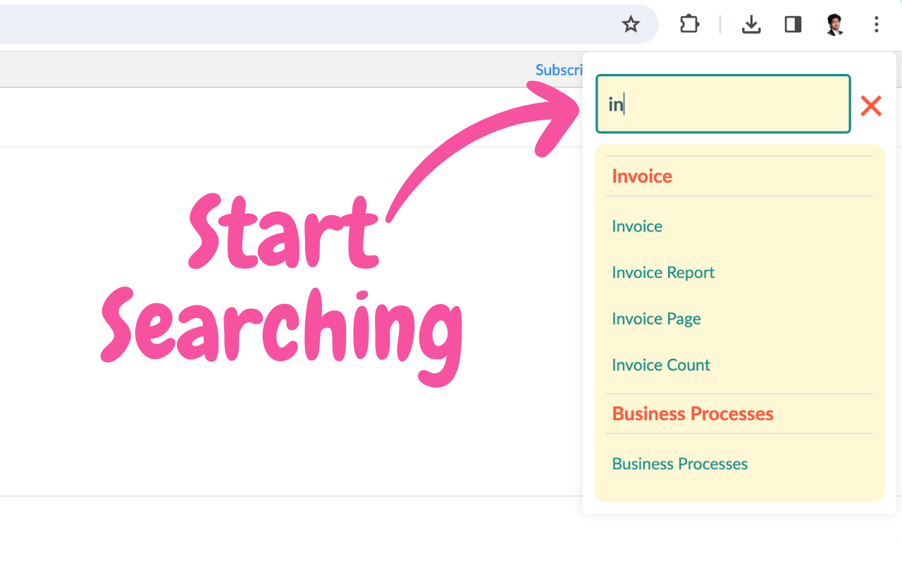 Zoho Creator Menu Search chrome谷歌浏览器插件_扩展第3张截图
