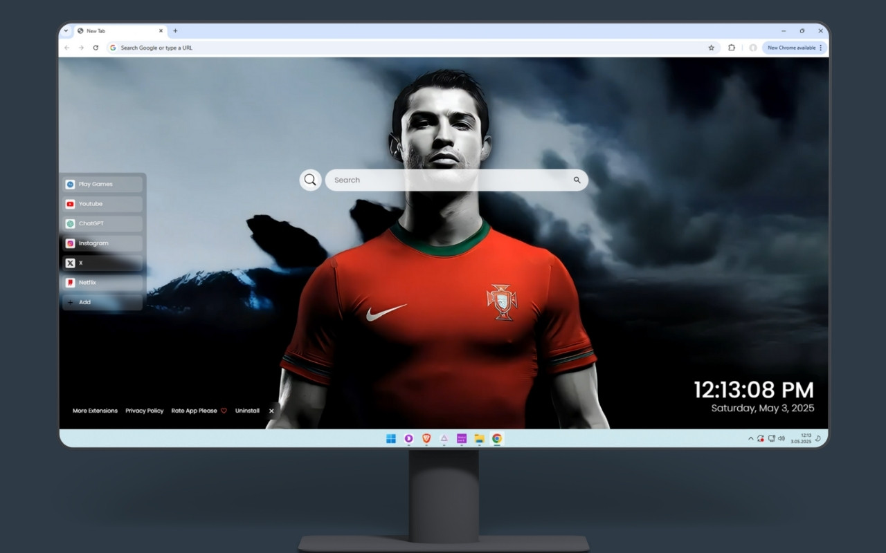 Cristiano Ronaldo Dark Skies Live Wallpaper chrome谷歌浏览器插件_扩展第2张截图