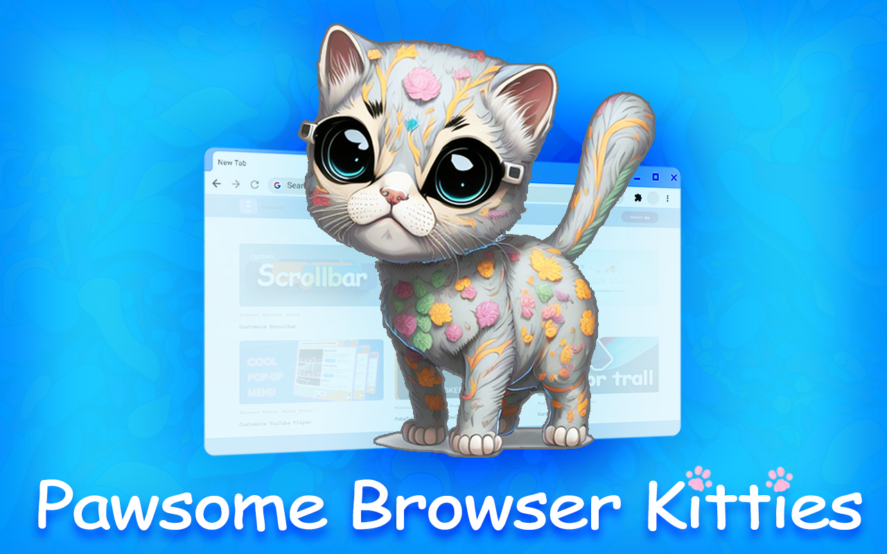 Pawsome Browser Kitties chrome谷歌浏览器插件_扩展第1张截图