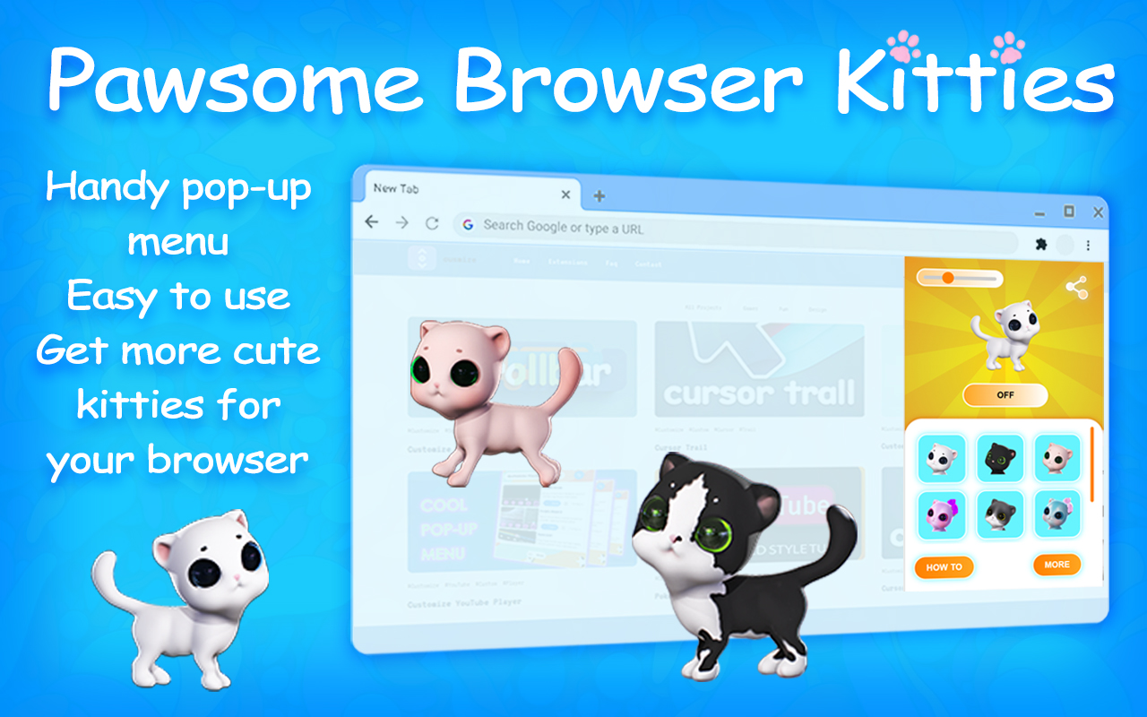 Pawsome Browser Kitties chrome谷歌浏览器插件_扩展第2张截图