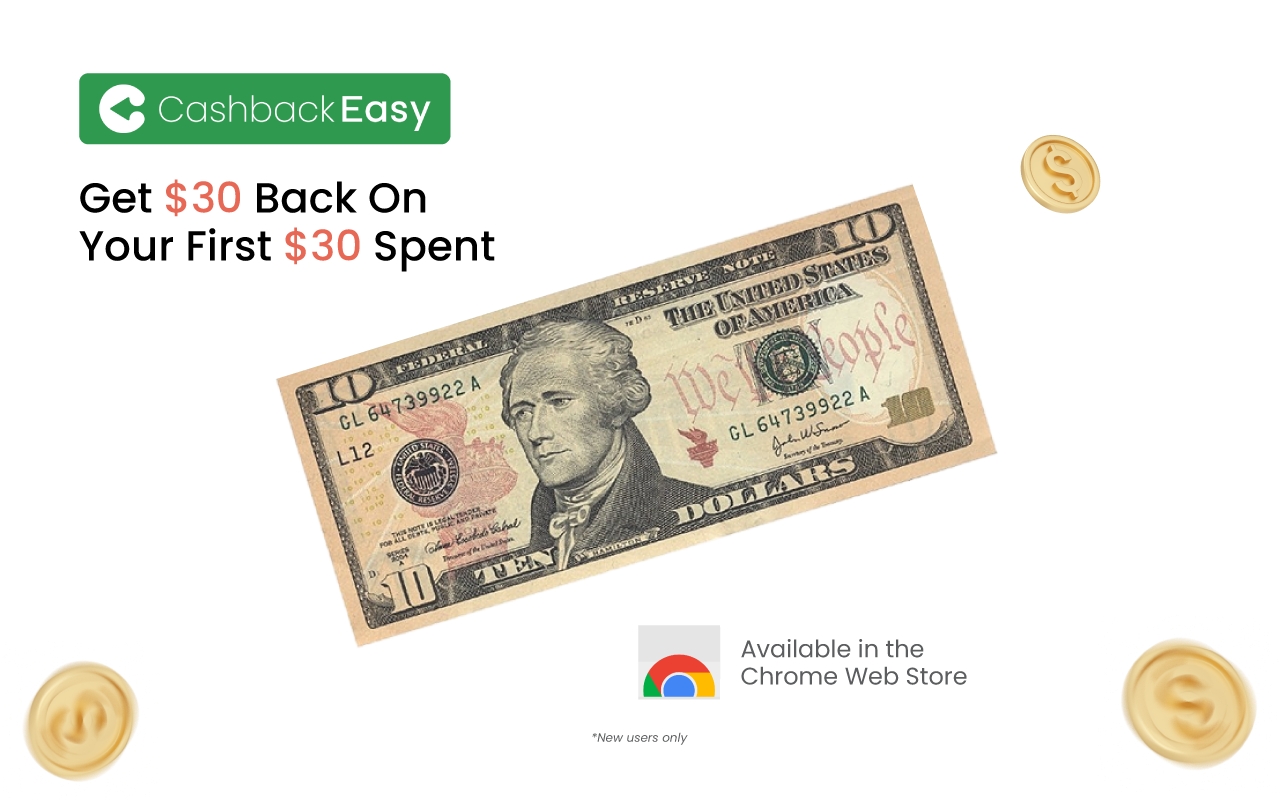 Cashback Easy: Coupons, Promo Codes & Rewards chrome谷歌浏览器插件_扩展第1张截图