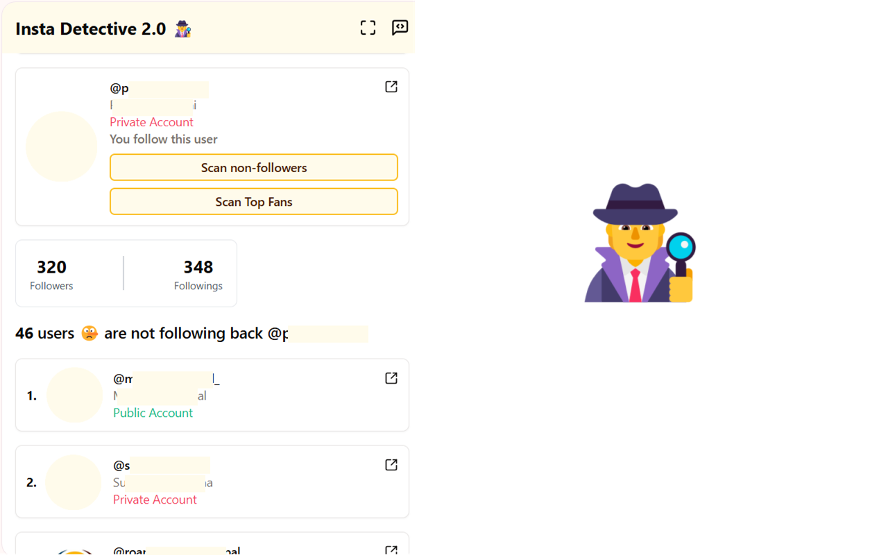 Unfollowers for Instagram & Insights - Insta Detective 2.0 chrome谷歌浏览器插件_扩展第2张截图