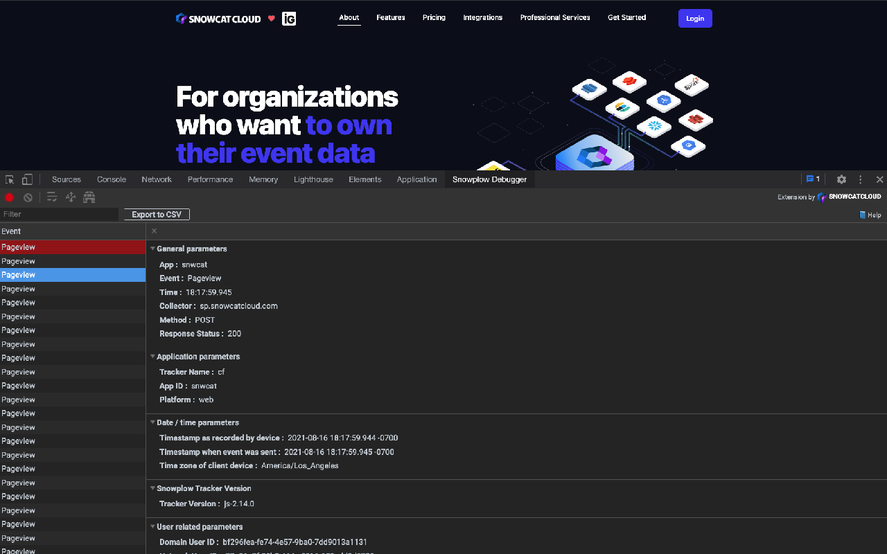 Snowplow Debugger chrome谷歌浏览器插件_扩展第2张截图