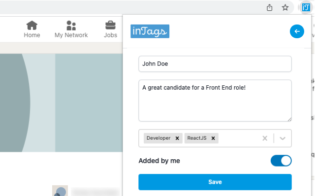 InTags chrome谷歌浏览器插件_扩展第2张截图