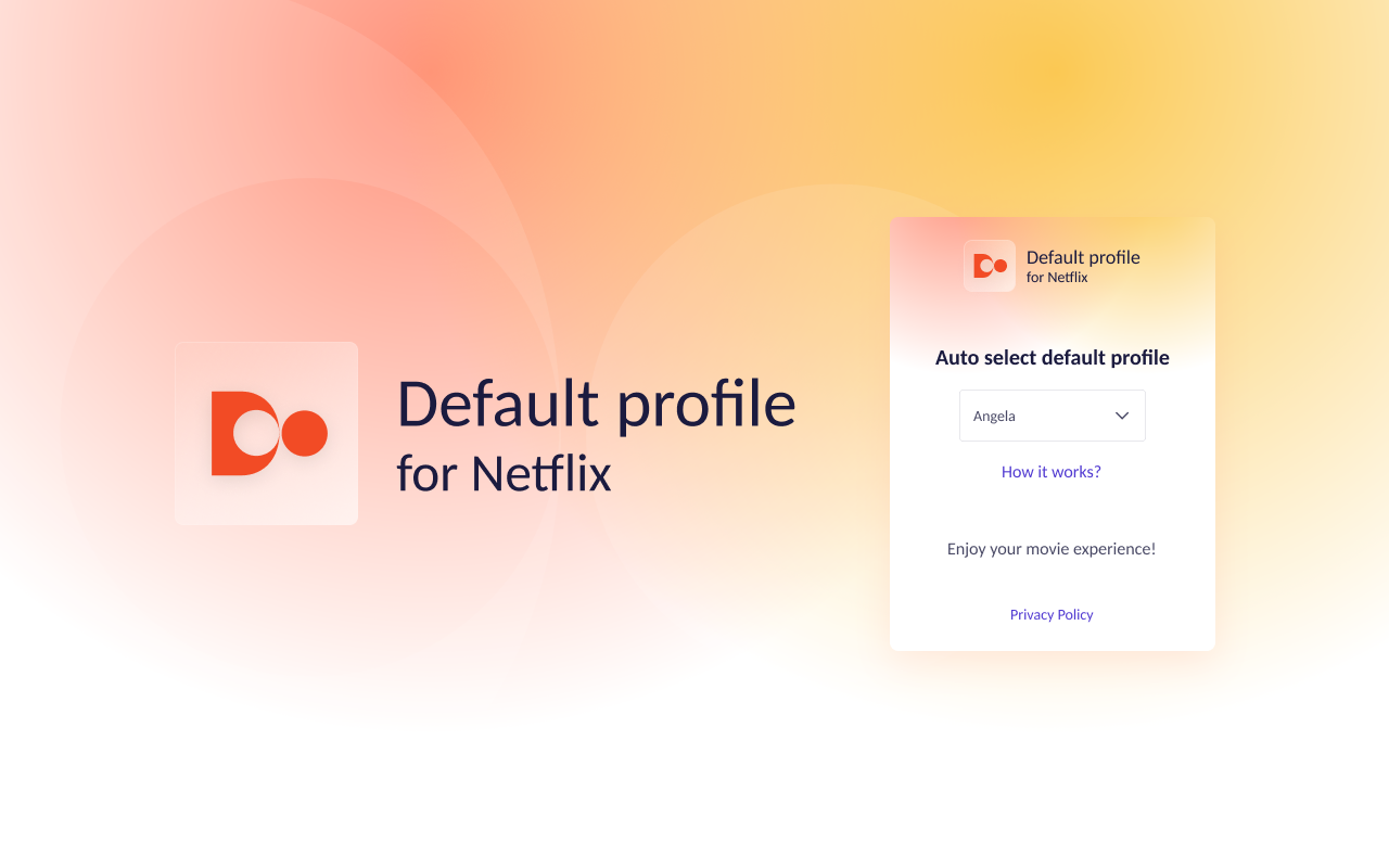 Default Profile for Netflix chrome谷歌浏览器插件_扩展第1张截图