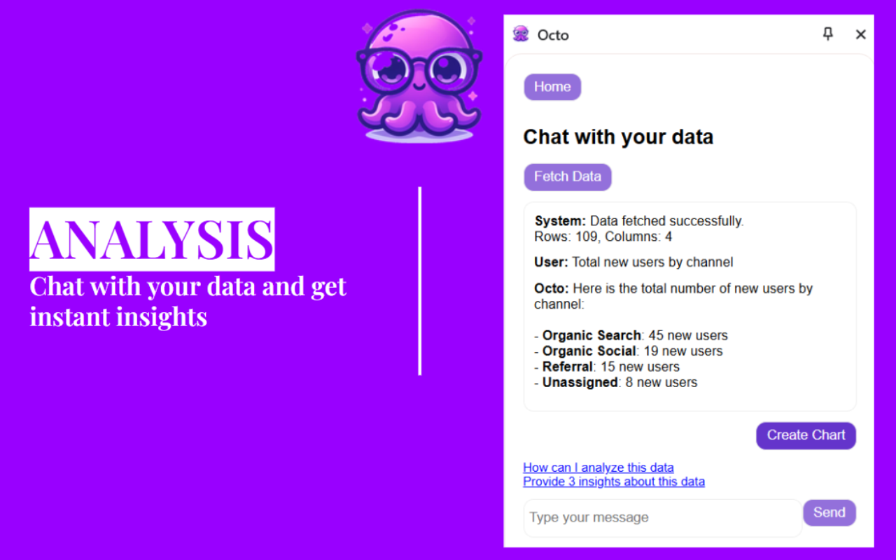 Octo: AI Data Analysis & Automation for Google Sheets (ChatGPT-Powered) chrome谷歌浏览器插件_扩展第3张截图