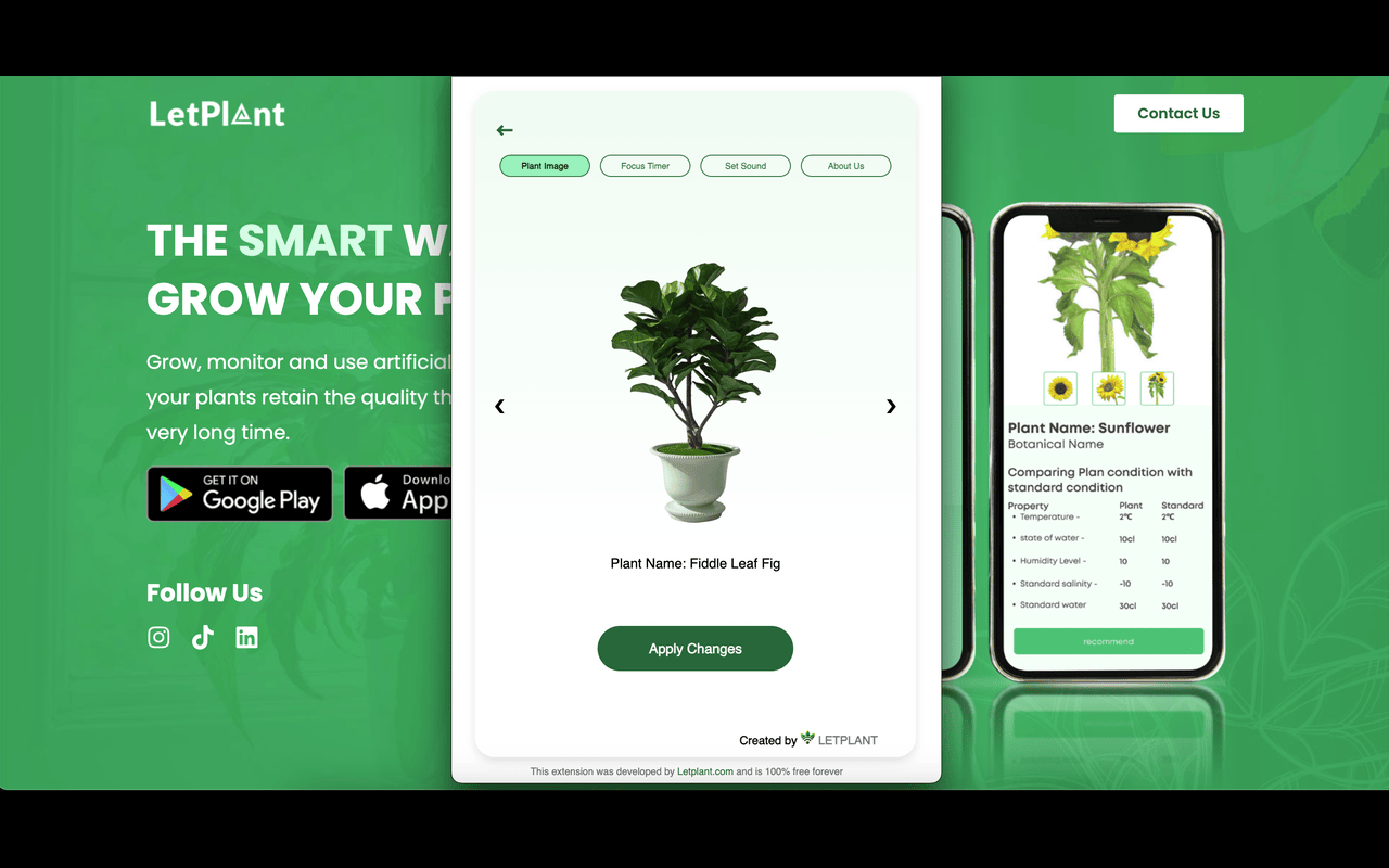 LetPlant GreenFocus Pomodoro Timer chrome谷歌浏览器插件_扩展第3张截图