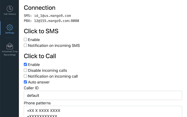 Click to Call/Texting Extension by Mango9 chrome谷歌浏览器插件_扩展第2张截图