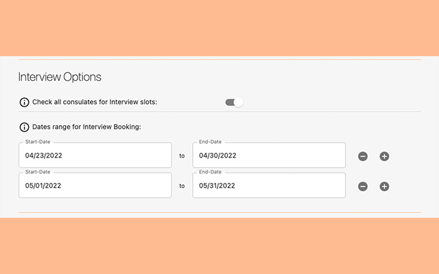 Easy Slot Booking - USA (CGI) chrome谷歌浏览器插件_扩展第3张截图