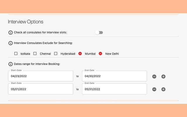Easy Slot Booking - USA (CGI) chrome谷歌浏览器插件_扩展第4张截图