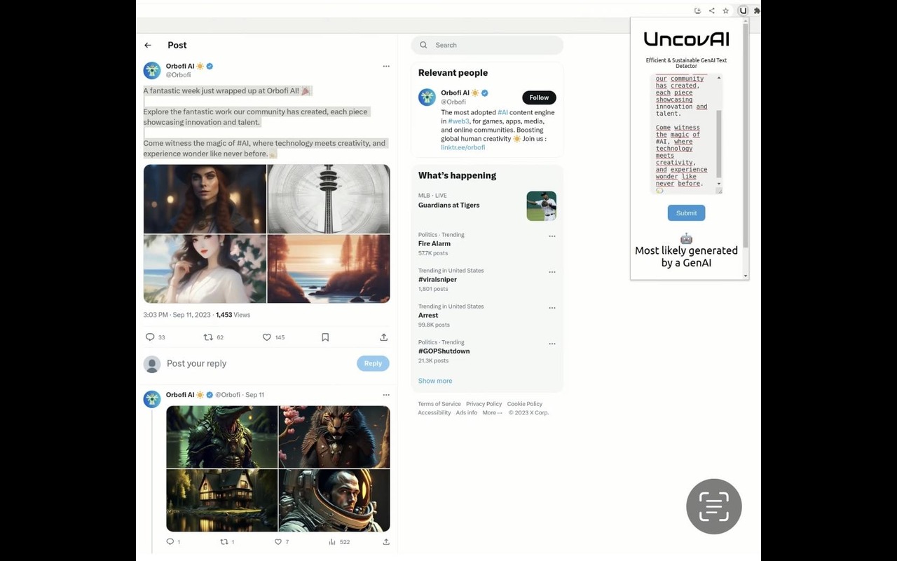 UncovAI Extension chrome谷歌浏览器插件_扩展第1张截图