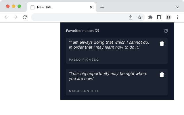 Quotidian Quotables chrome谷歌浏览器插件_扩展第1张截图