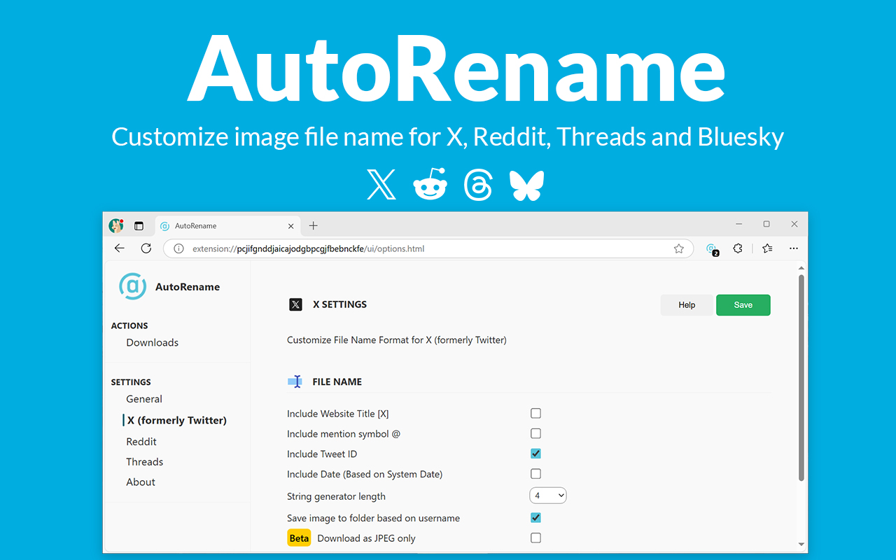 AutoRename chrome谷歌浏览器插件_扩展第1张截图