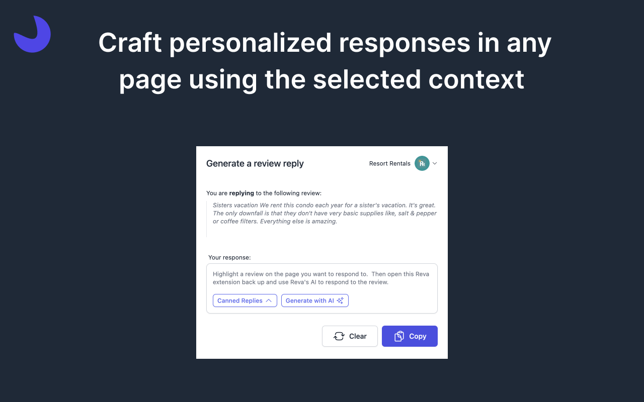 Reva - Review Management for Hotels & Rentals chrome谷歌浏览器插件_扩展第1张截图