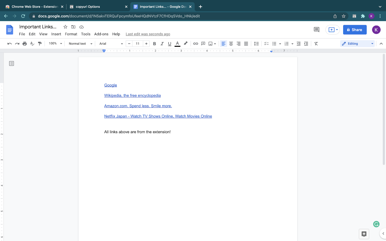 COPY RICH URL chrome谷歌浏览器插件_扩展第4张截图