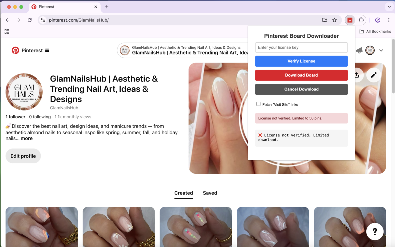 Pinterest PIN和董事会下载器 chrome谷歌浏览器插件_扩展第1张截图