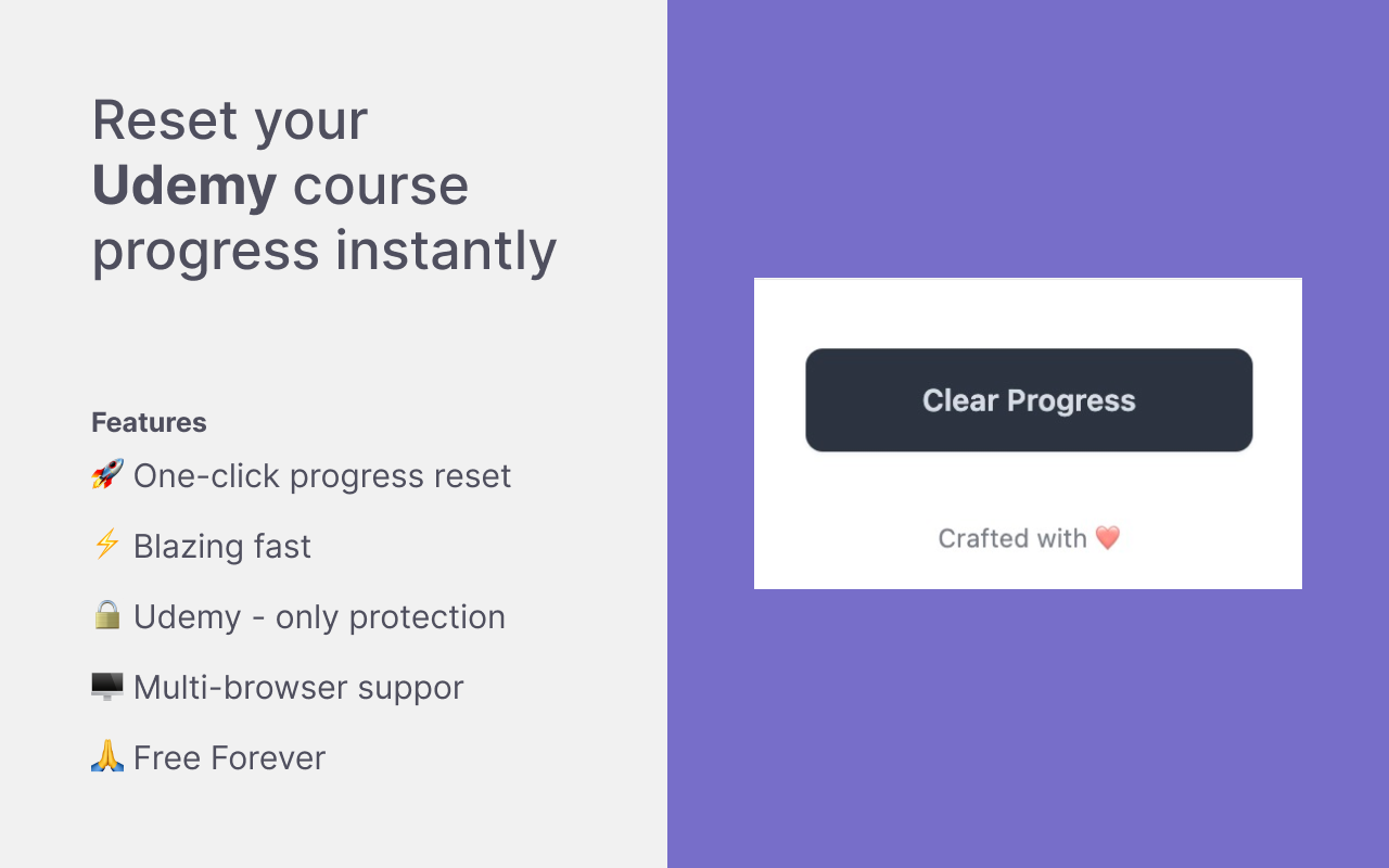 Udemy Reset Progress chrome谷歌浏览器插件_扩展第1张截图