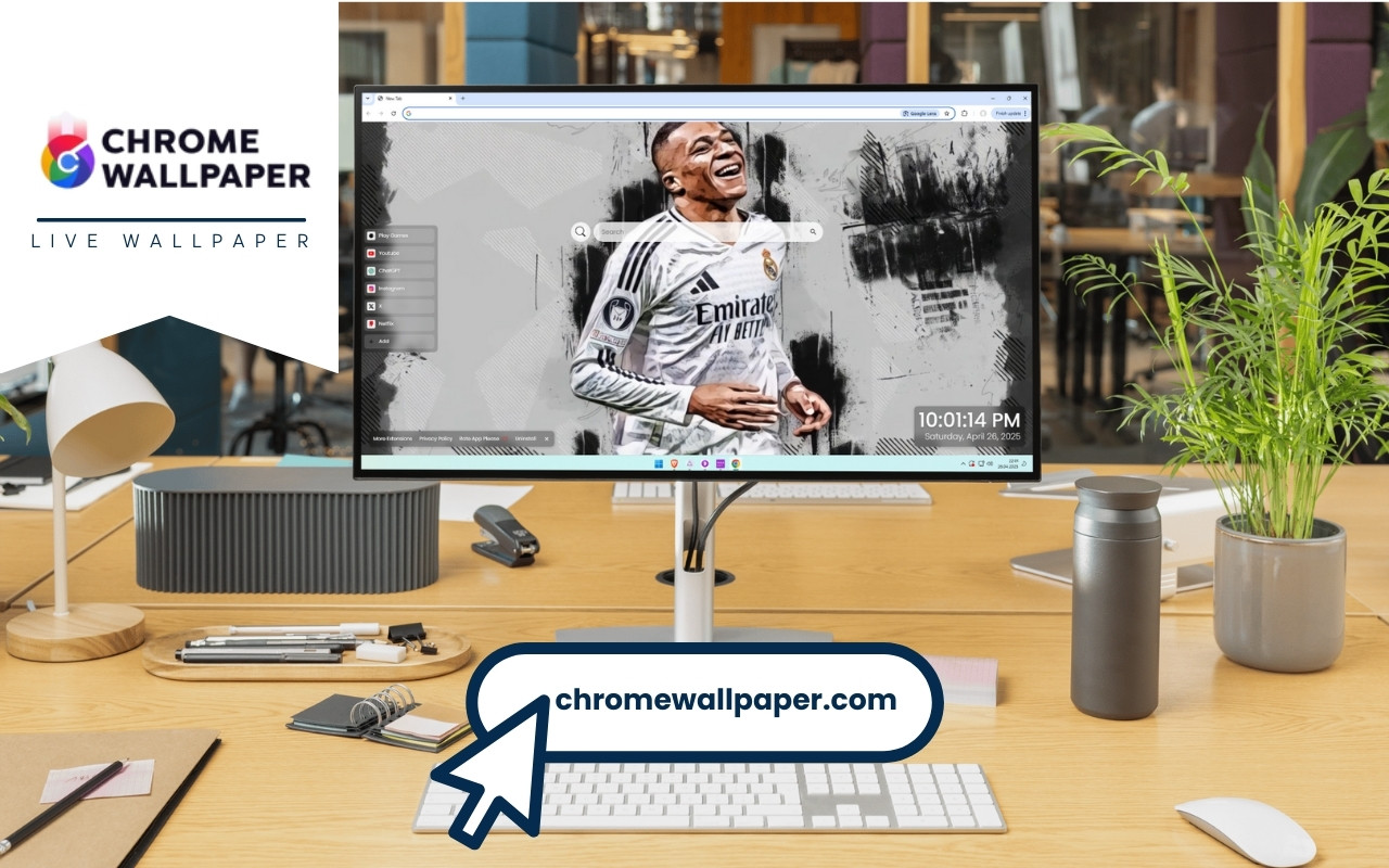 Kylian Mbappé Madrid Live Wallpaper chrome谷歌浏览器插件_扩展第2张截图