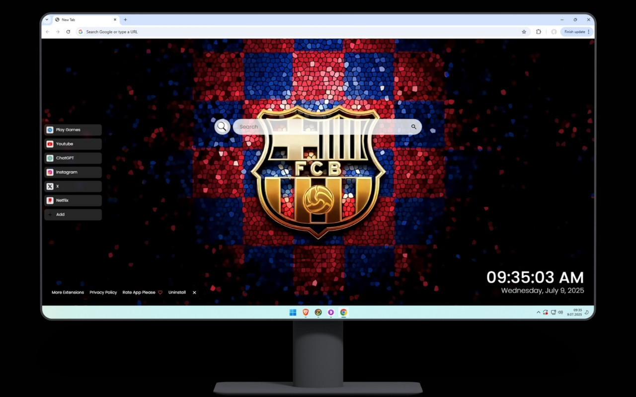 FC Barcelona Mosaic Live Wallpaper chrome谷歌浏览器插件_扩展第3张截图