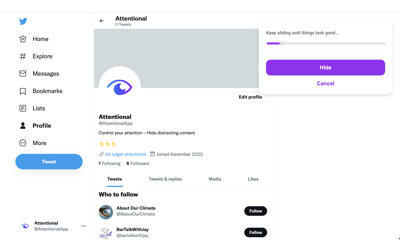Attentional – Hide distracting content chrome谷歌浏览器插件_扩展第2张截图