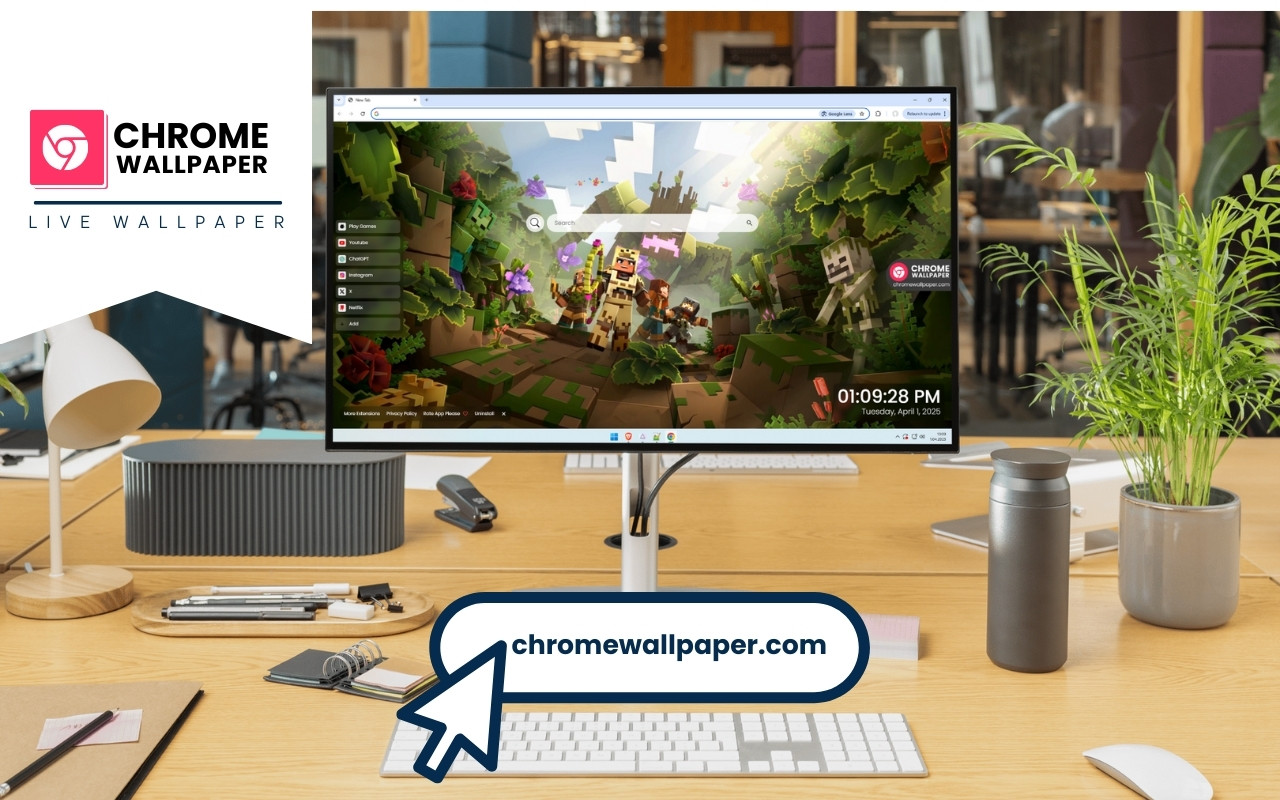 Minecraft Live Wallpaper chrome谷歌浏览器插件_扩展第3张截图