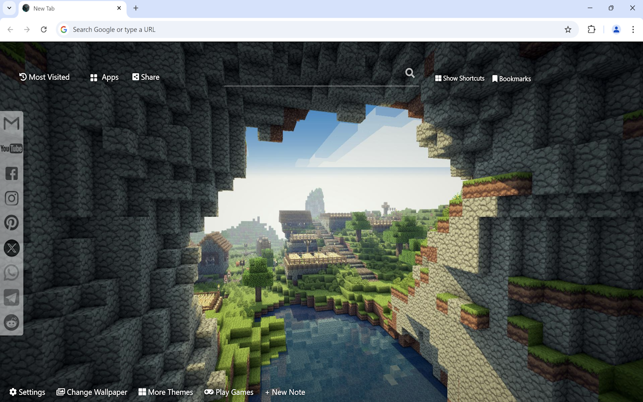 Minecraft Wallpaper chrome谷歌浏览器插件_扩展第2张截图