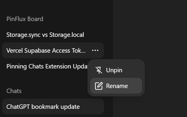 PinFlux - Pin ChatGPT Chats chrome谷歌浏览器插件_扩展第4张截图