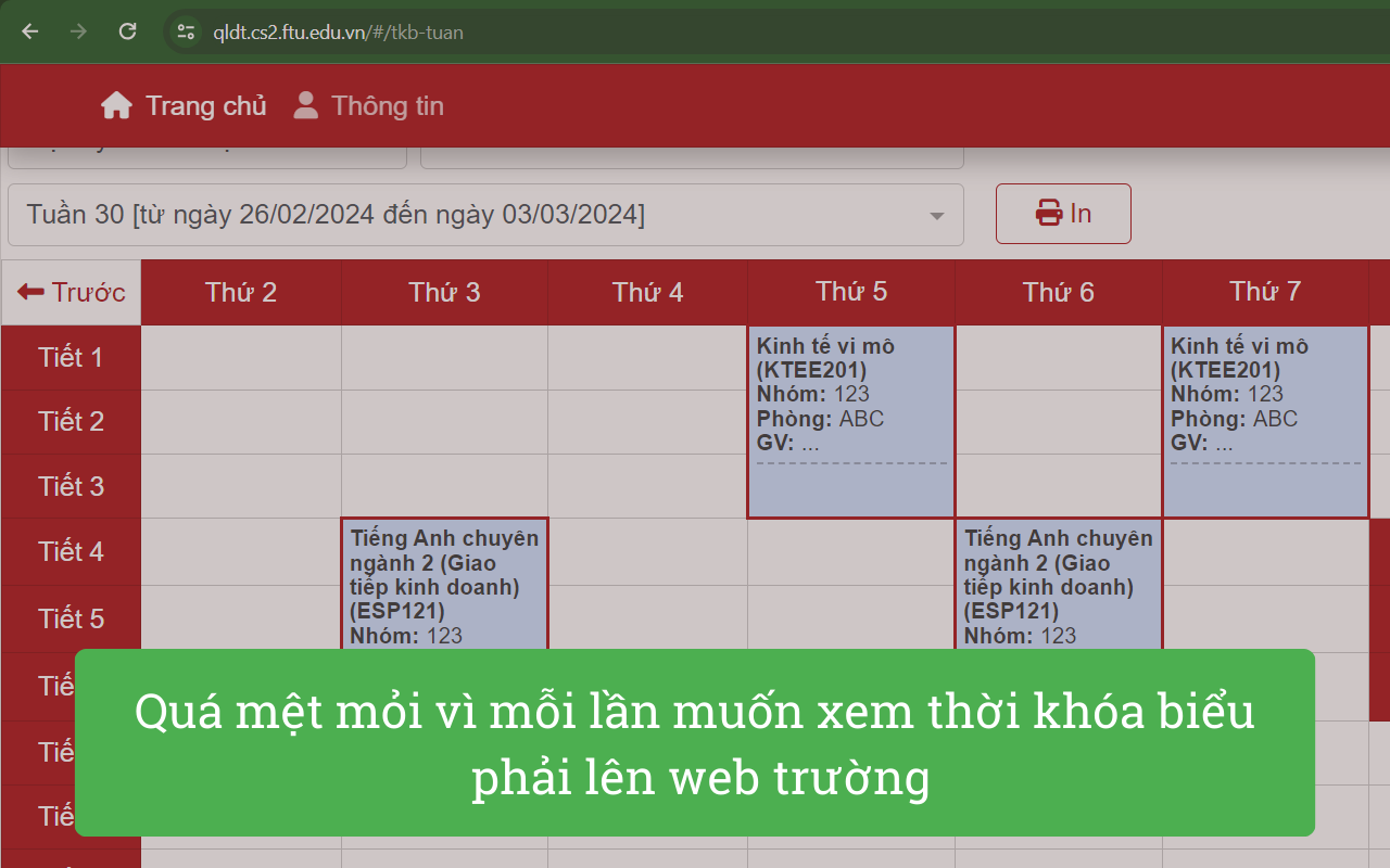 FTU Schedule chrome谷歌浏览器插件_扩展第1张截图