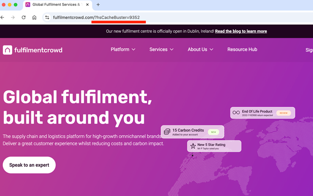 HubSpot Cache Buster Shortcut chrome谷歌浏览器插件_扩展第1张截图