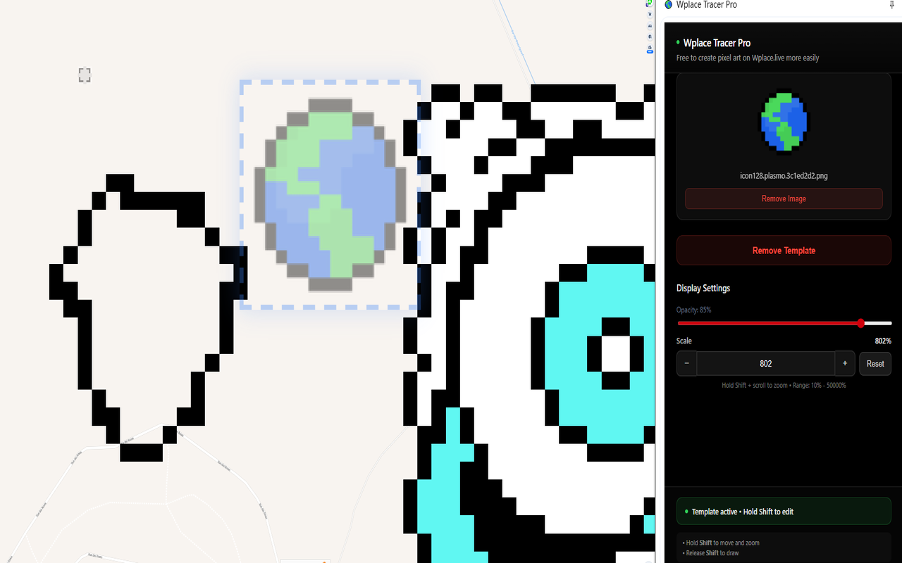 Wplace Tracer Pro chrome谷歌浏览器插件_扩展第1张截图