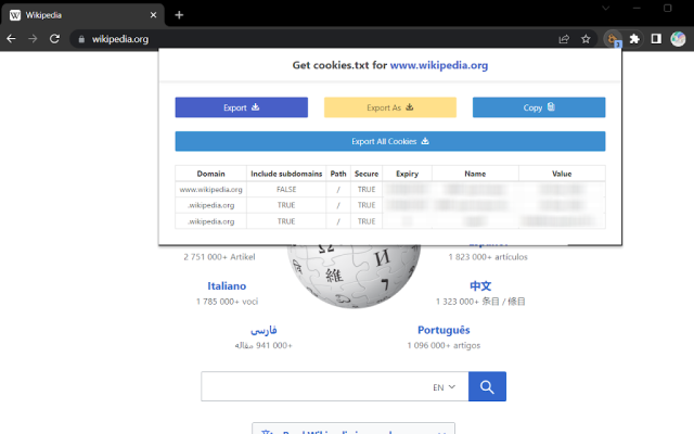Get cookies.txt chrome谷歌浏览器插件_扩展第3张截图