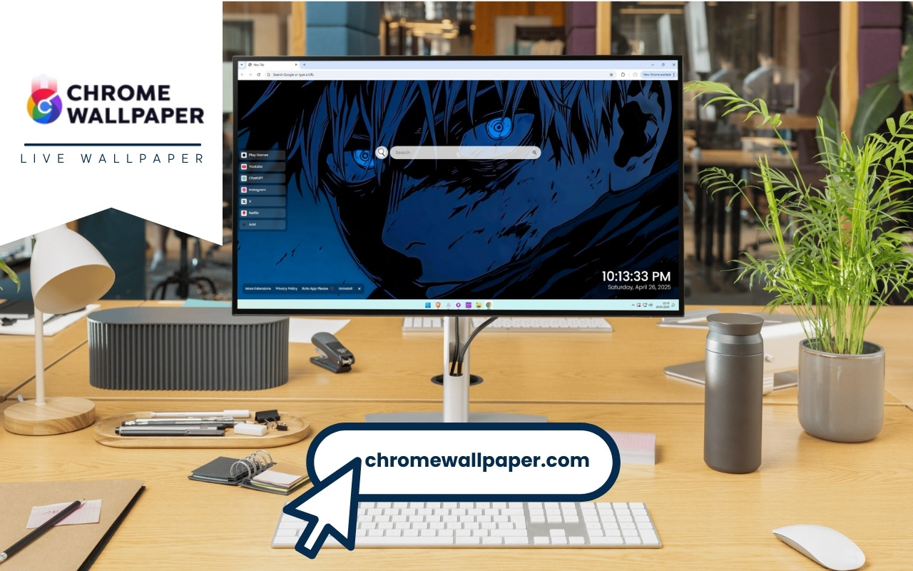 Satoru Gojo Gaze Live Wallpaper chrome谷歌浏览器插件_扩展第2张截图