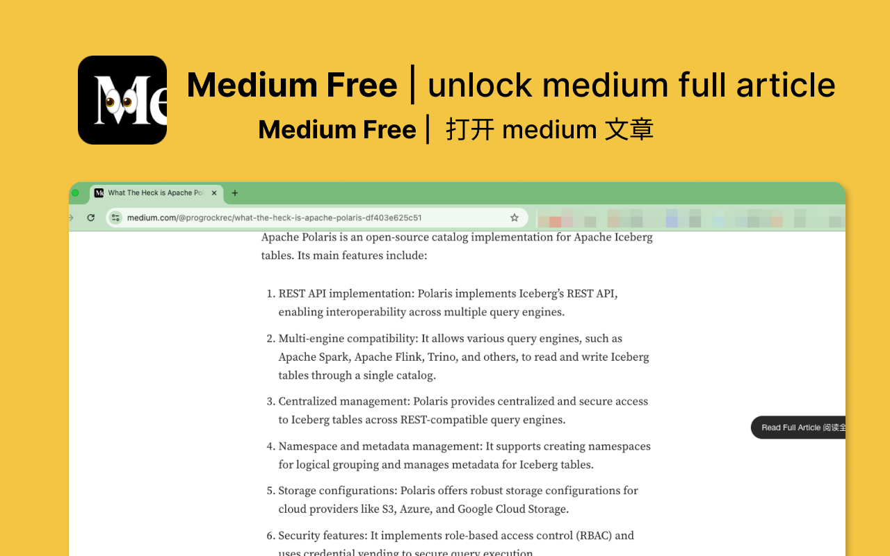 Medium Free chrome谷歌浏览器插件_扩展第1张截图