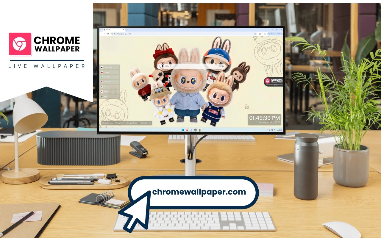 Labubu Live Wallpaper chrome谷歌浏览器插件_扩展第1张截图