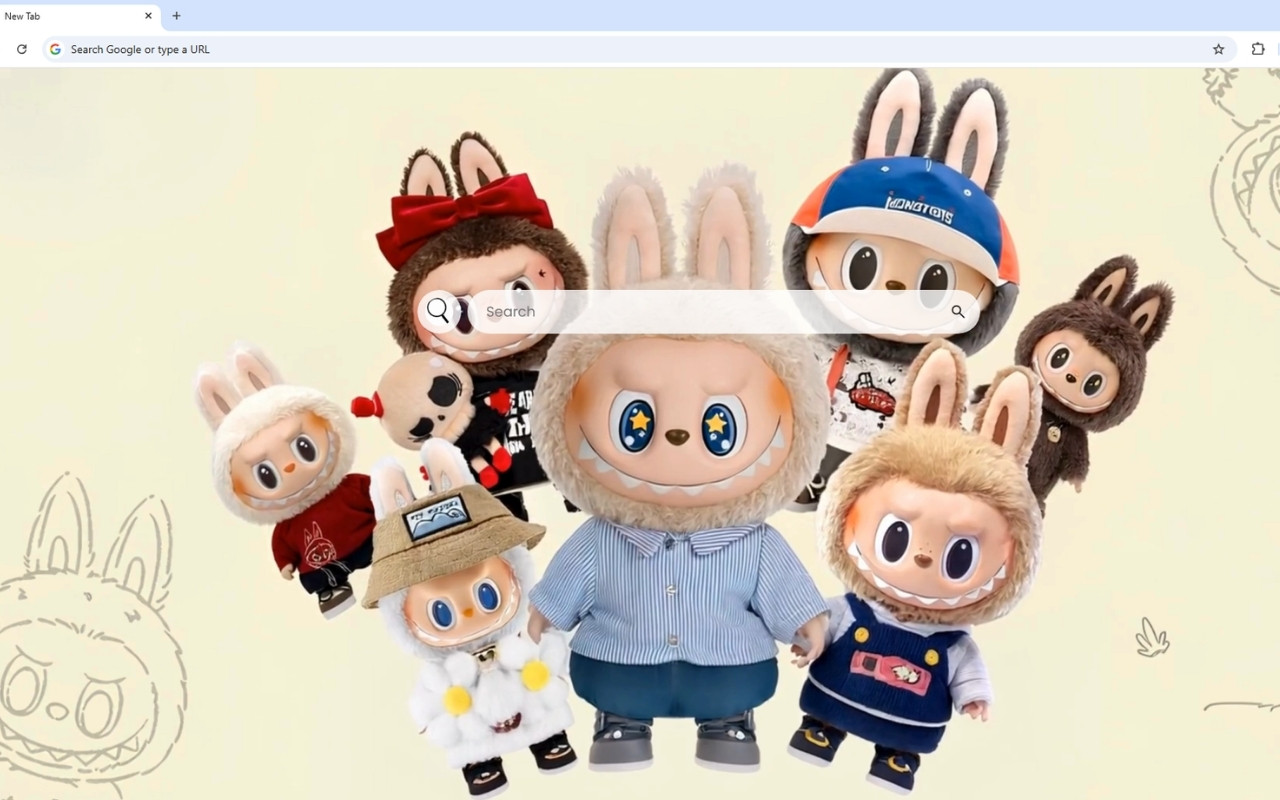 Labubu Live Wallpaper chrome谷歌浏览器插件_扩展第3张截图
