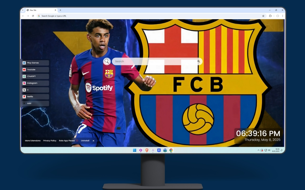 Lamine Yamal Barcelona Live Wallpaper chrome谷歌浏览器插件_扩展第4张截图