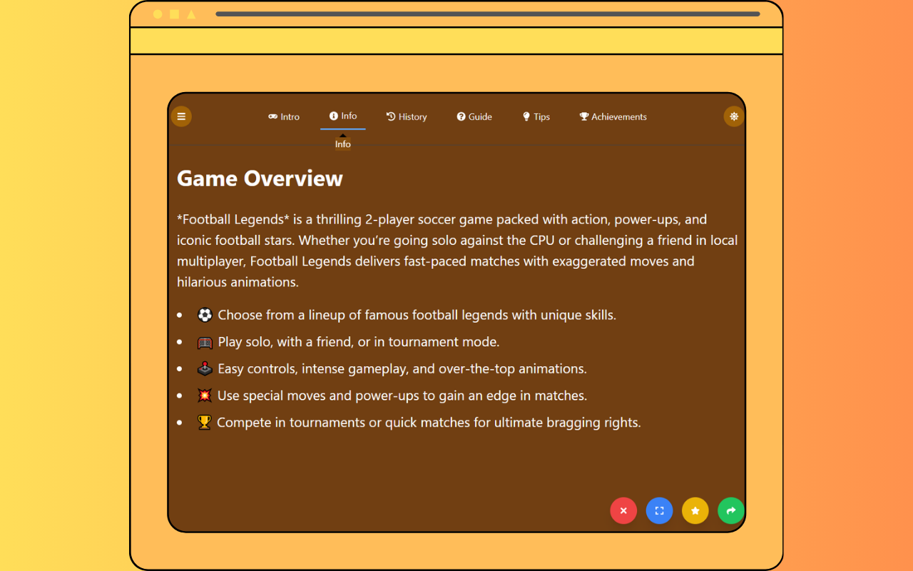 Football Legends Unblocked Game chrome谷歌浏览器插件_扩展第3张截图