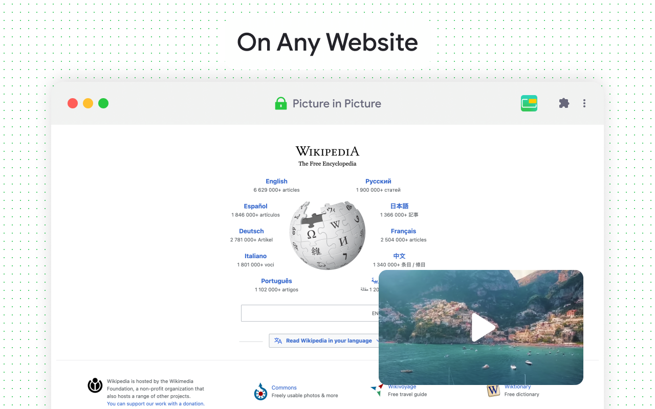 所有网站的浮动视频播放器和画中画 chrome谷歌浏览器插件_扩展第2张截图