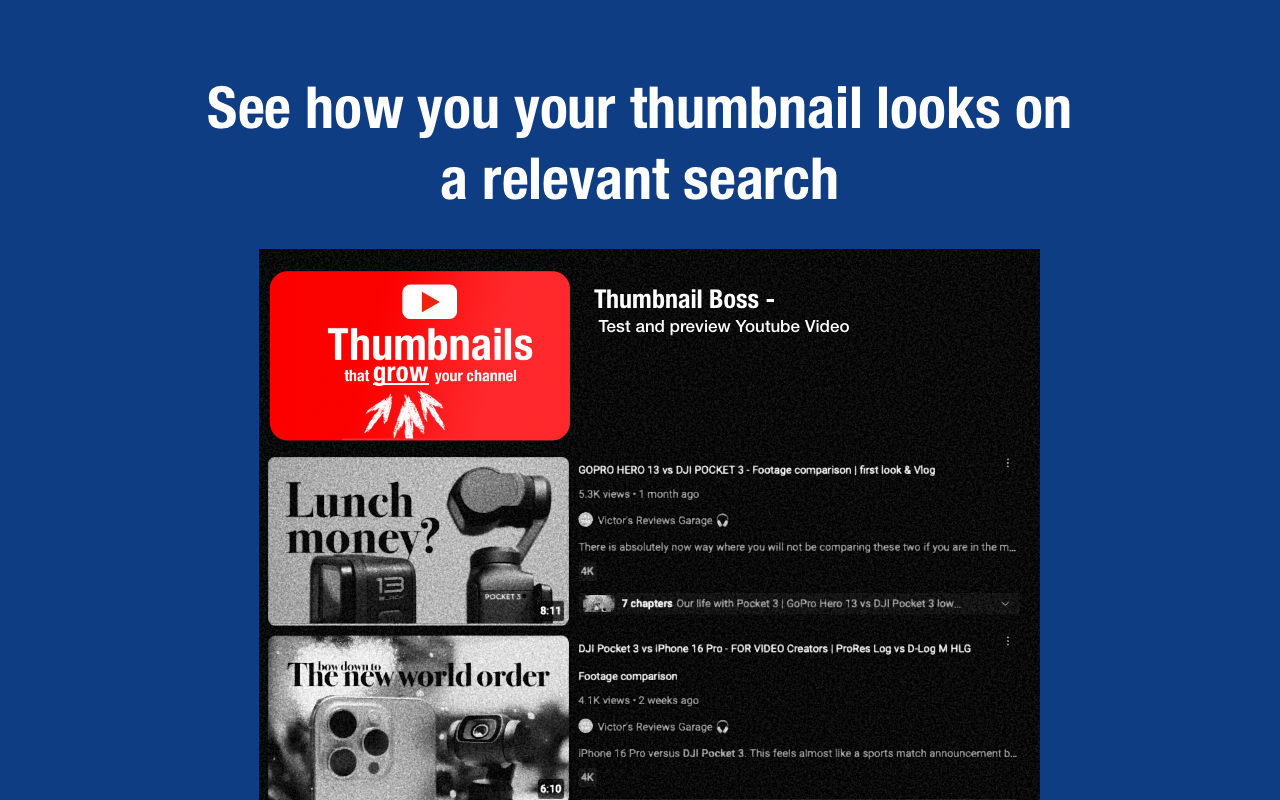 Thumbnail Preview - YouTube Thumbnail Testing chrome谷歌浏览器插件_扩展第4张截图